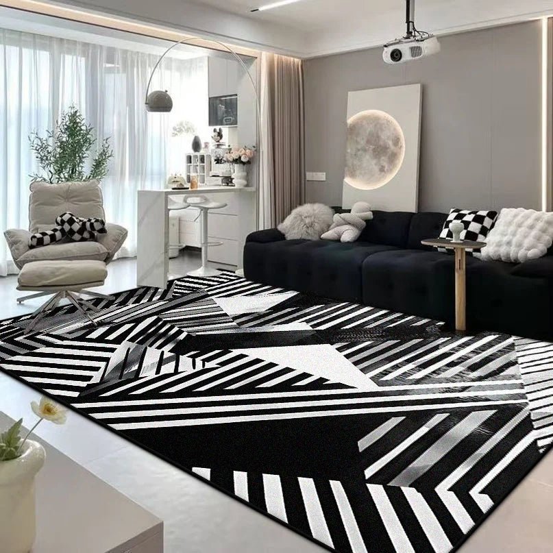 ARTFLAIR – Moderner abstrakter Flanellteppich für stilvollen Wohnkomfort 3