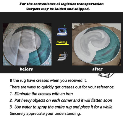 ARTFLAIR – Moderner abstrakter Flanellteppich für stilvollen Wohnkomfort 4