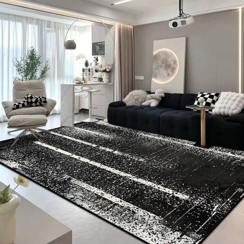 ARTFLAIR – Moderner abstrakter Flanellteppich für stilvollen Wohnkomfort 7