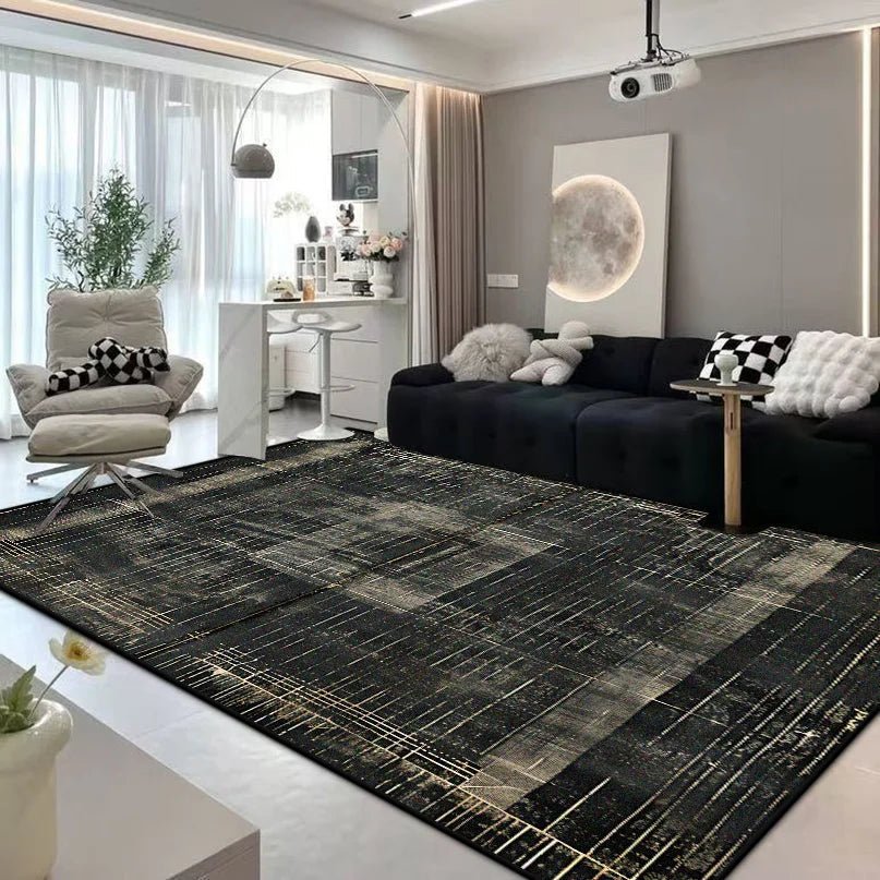 ARTFLAIR – Moderner abstrakter Flanellteppich für stilvollen Wohnkomfort 9