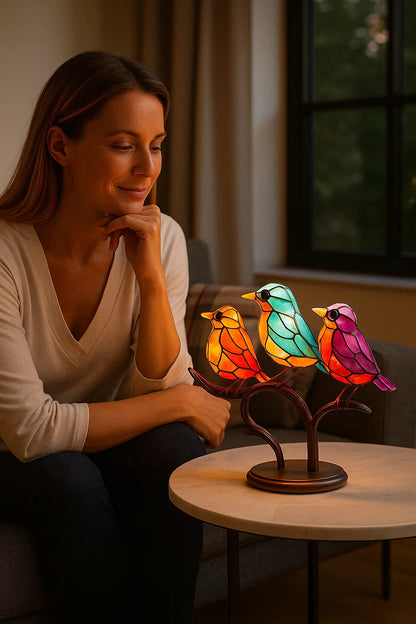 ARTISANFINCH – Handgefertigte bunte Vogelstatue aus Acryl zur Dekoration 7