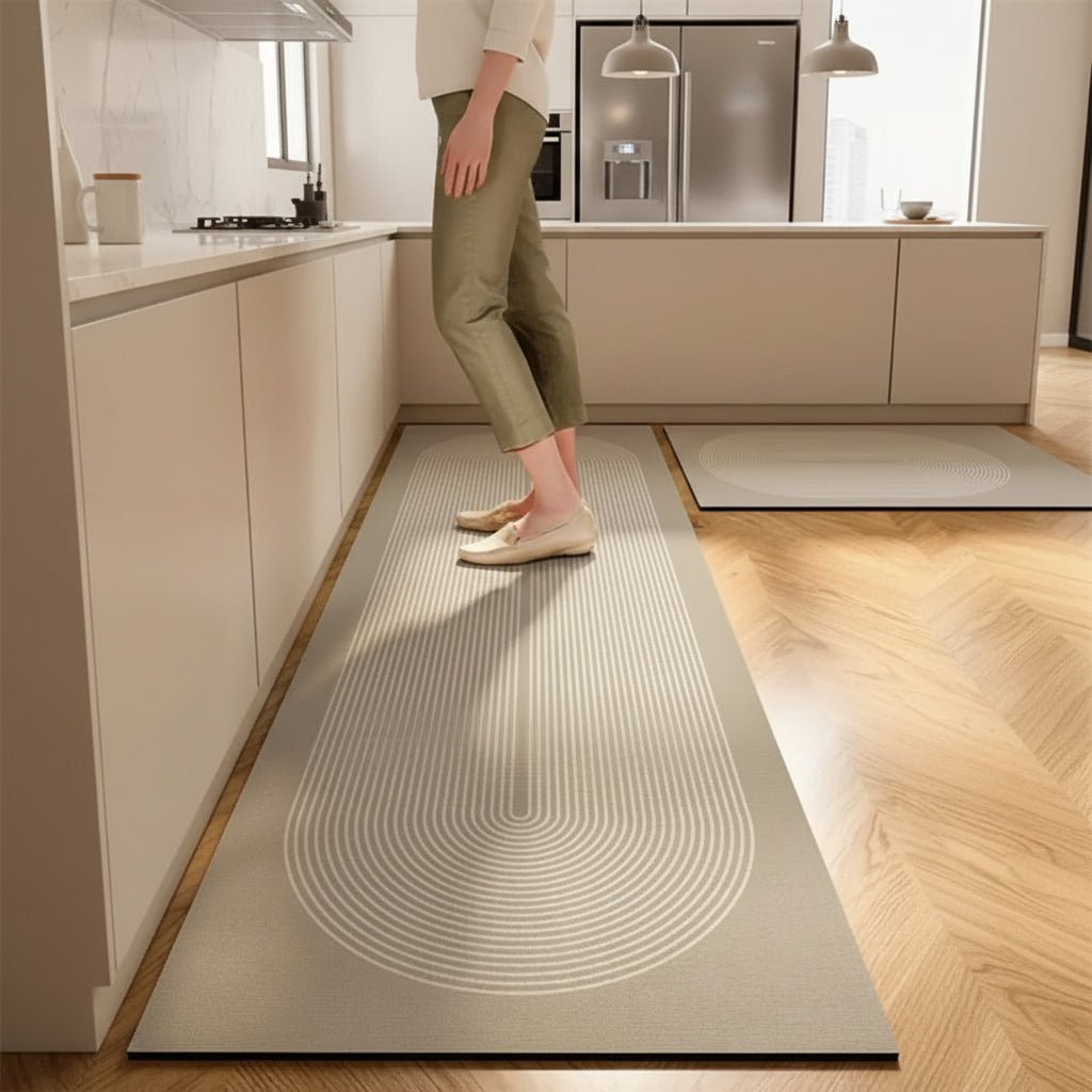 ARVISOFT – Anti-Ermüdungs-Küchenteppich mit saugfähiger Oberfläche und rutschfester Rückseite 0