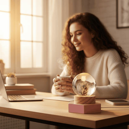 AURASHINE – 3D-LED-Kristalllampe für eine verträumte Nachtatmosphäre 2