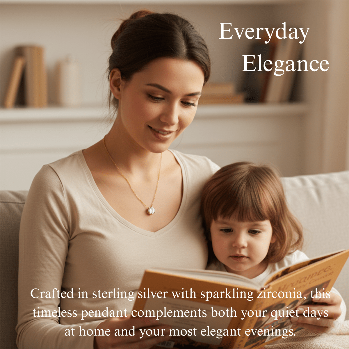 AURELIA ANHÄNGER – Zirkonia Halskette aus 925 Sterling Silber mit geometrischem Design 2