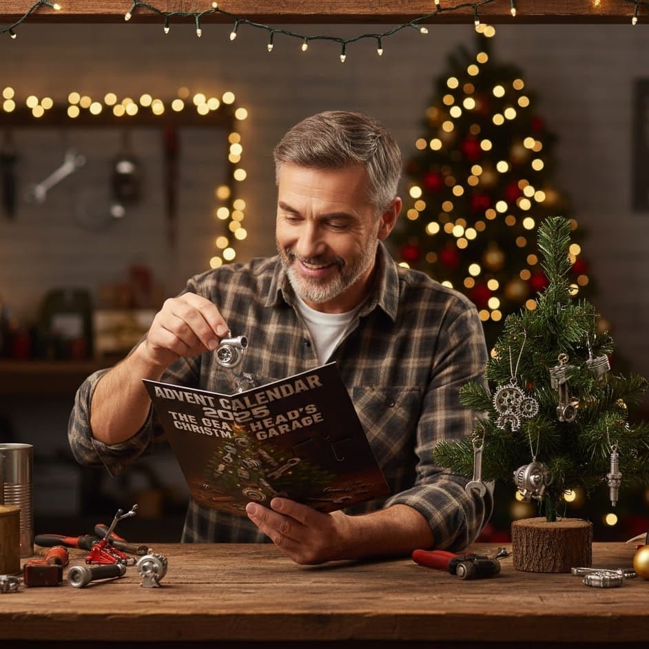 AUTOVENT – Adventskalender 2025 mit 24 Mini-Autoteilen und Werkzeugen für Autoenthusiasten 2