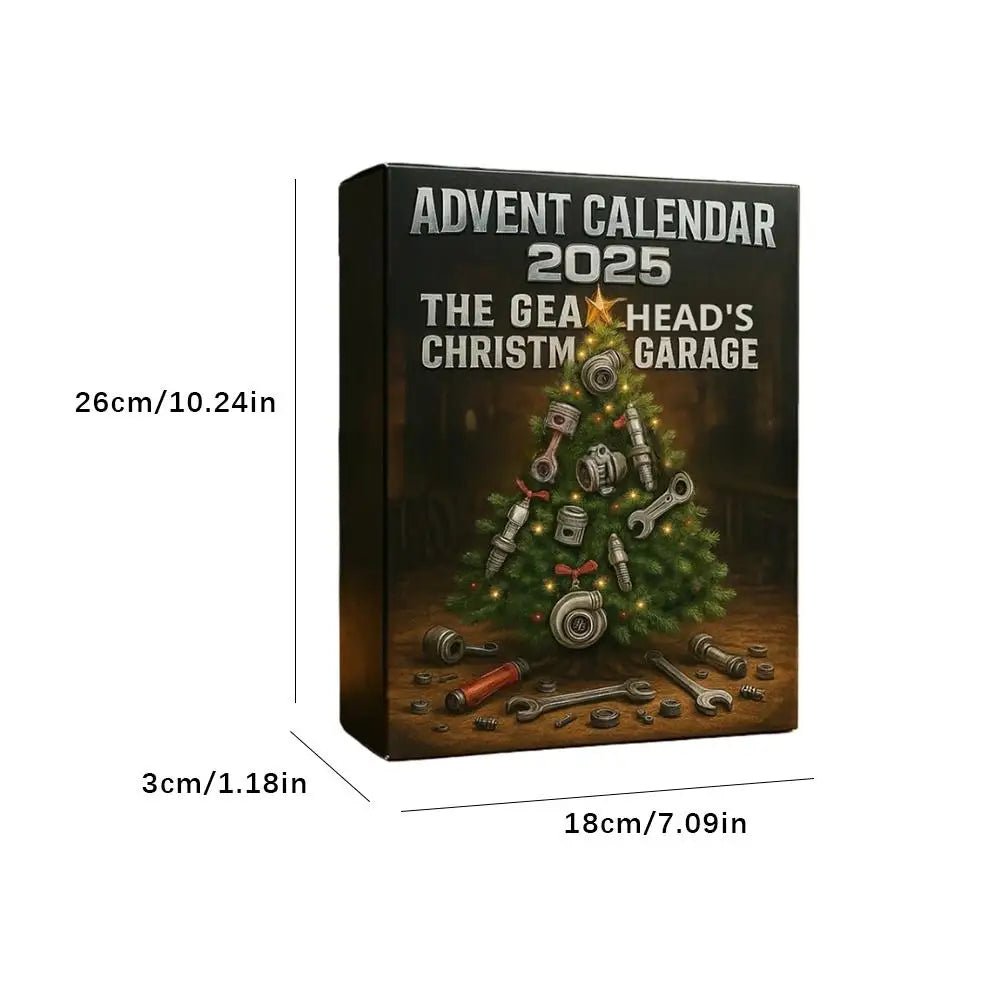 AUTOVENT – Adventskalender 2025 mit 24 Mini-Autoteilen und Werkzeugen für Autoenthusiasten 3