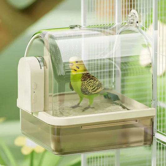 AVIFLOW – Hängendes, transparentes Vogelbad mit automatischem Wasserzirkulationssystem 0