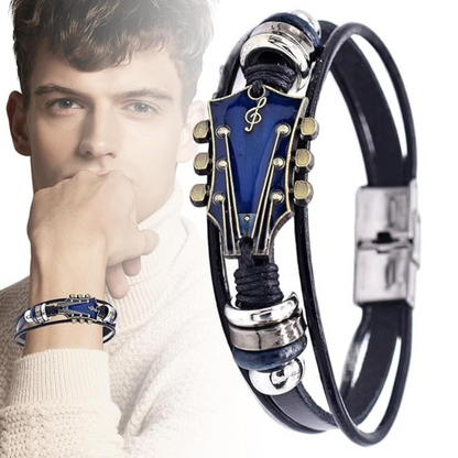 AXECHORD – Gitarren-Lederarmband mit Vintage-inspiriertem Design 6