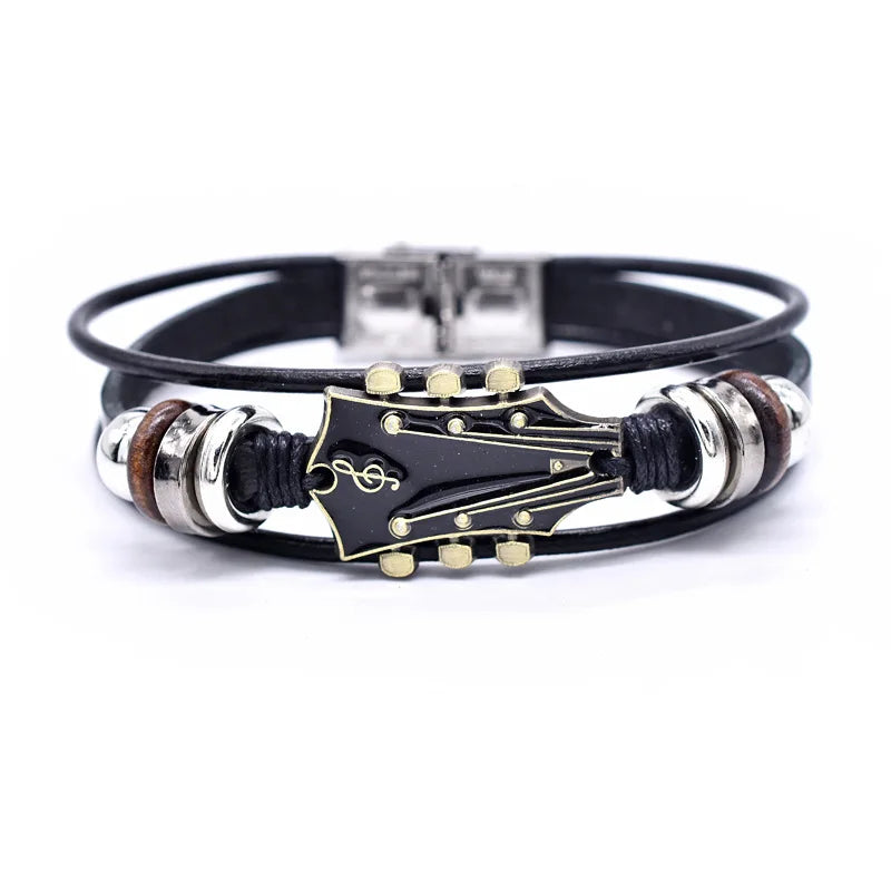 AXECHORD – Gitarren-Lederarmband mit Vintage-inspiriertem Design 8