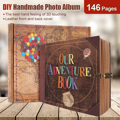 MEMORIA – album photo DIY de scrapbooking de 146 pages pour souvenirs et aventures