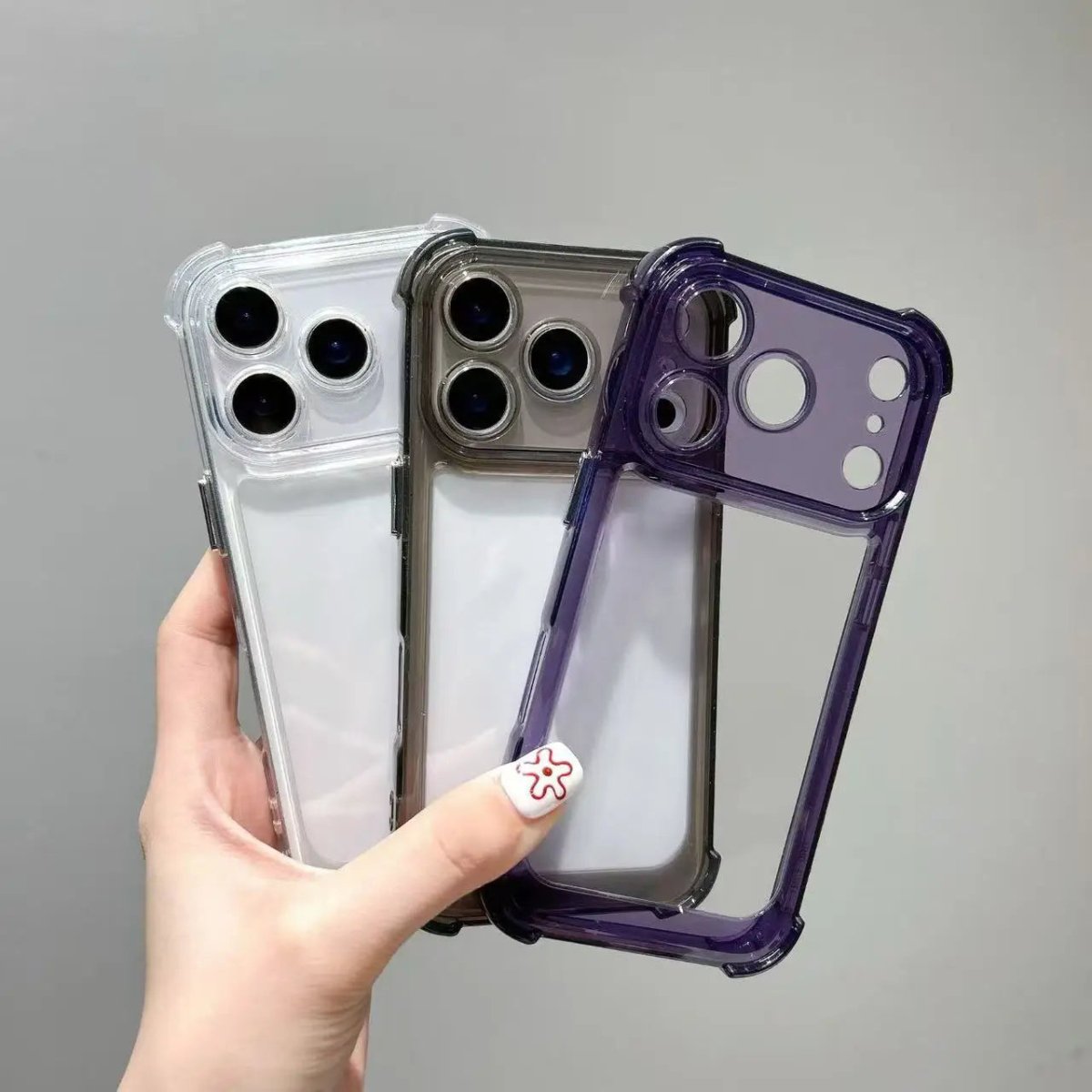 AeroGuard – Stoßfestes transparentes Bumper Case für iPhone 11-17 5