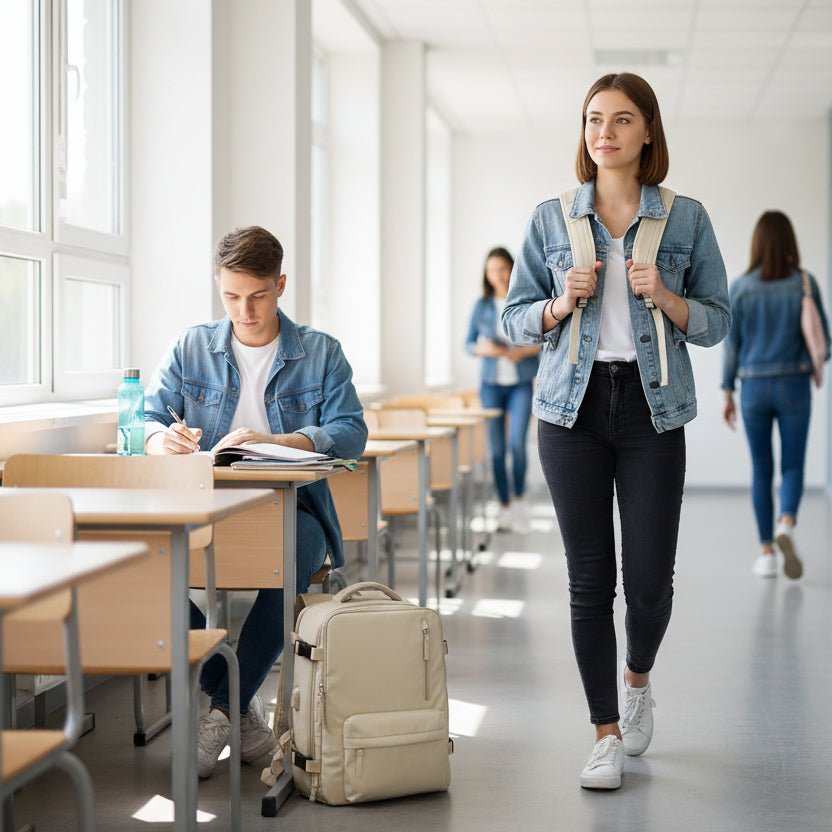 Zaino versatile per la scuola e i viaggi - Zaino per computer portatile con ampio scomparto principale