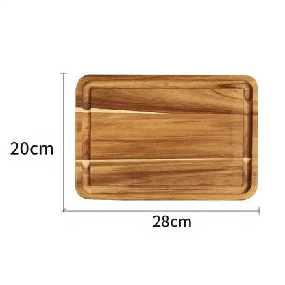 Akazienholz Schneidebrett - Robust, Multifunktional & Elegantes Holzbrett Küche 0