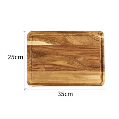 Akazienholz Schneidebrett - Robust, Multifunktional & Elegantes Holzbrett Küche 9