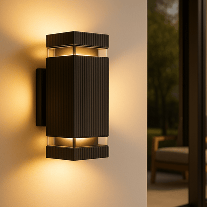 EXTERA – Lámpara de pared exterior moderna con luz LED impermeable