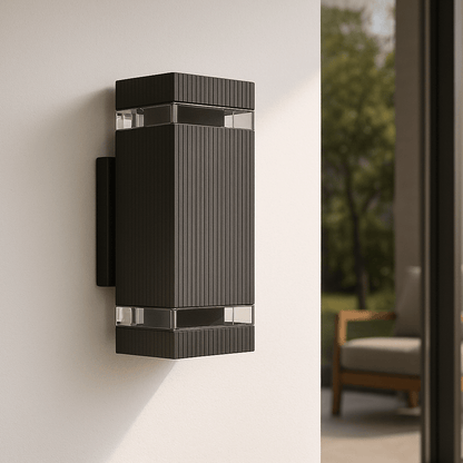 EXTERA – Lámpara de pared exterior moderna con luz LED impermeable