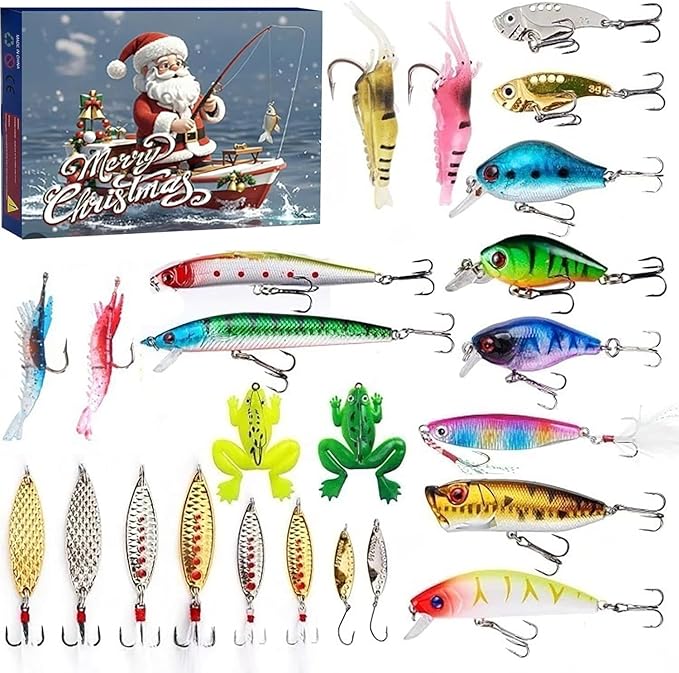 FISHMAS – Calendrier de pêche 24 jours de compte à rebours de Noël 2025