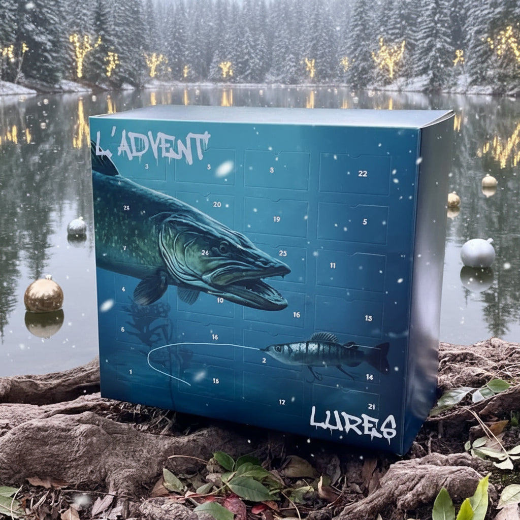 FISHMAS | 24-day fishing advent calendar | With baits, hooks ...