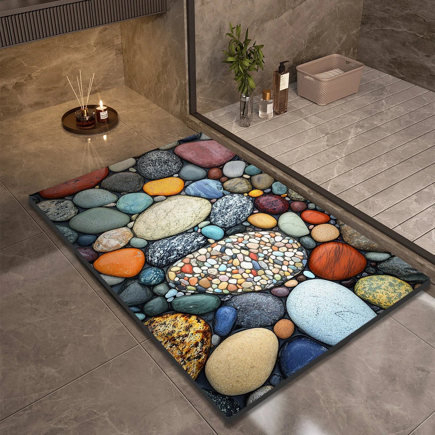 AQUASOFT BATH MAT – Diatomaceous Earth Bath Mat for Safety & Comfort