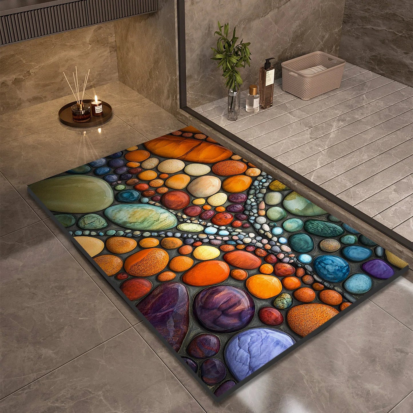 AQUASOFT BATH MAT – Diatomaceous Earth Bath Mat for Safety & Comfort