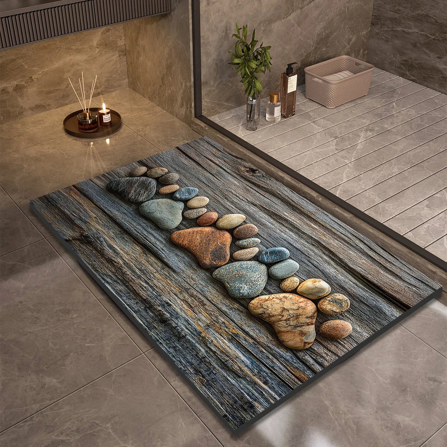 AQUASOFT BATH MAT – Diatomaceous Earth Bath Mat for Safety & Comfort
