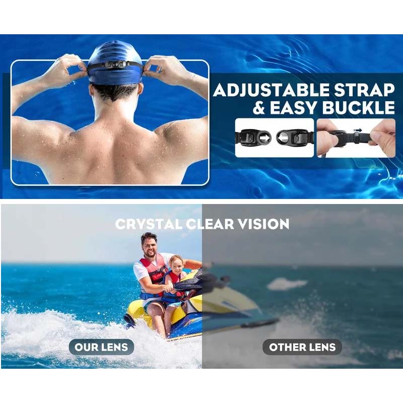 AquaVision Schwimmbrille Damen - Beschlagfrei mit 180° Sichtfeld und Ergonomischem Design 8