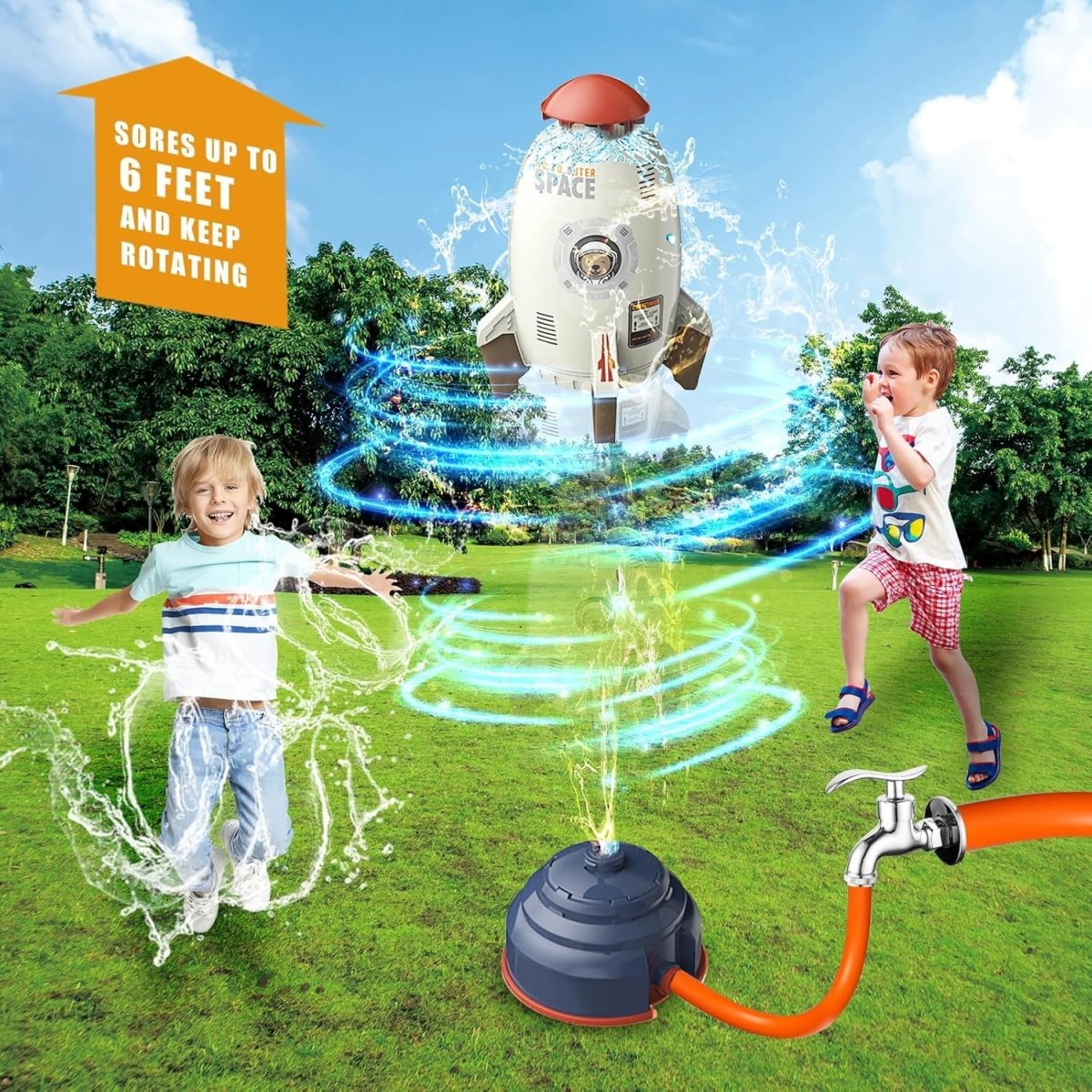 Kids' Spray Fun – 360° Rotating Water Enjoyment for Children in Summer