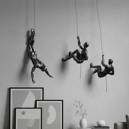 MONORA – Escultura de pared para escalar hecha a mano de resina artificial