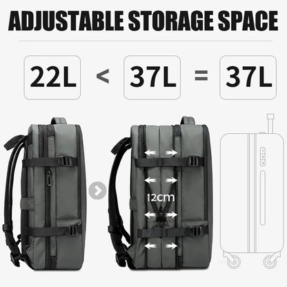 URBANFORM - Aesthetic business backpack with large storage space & laptop compartment