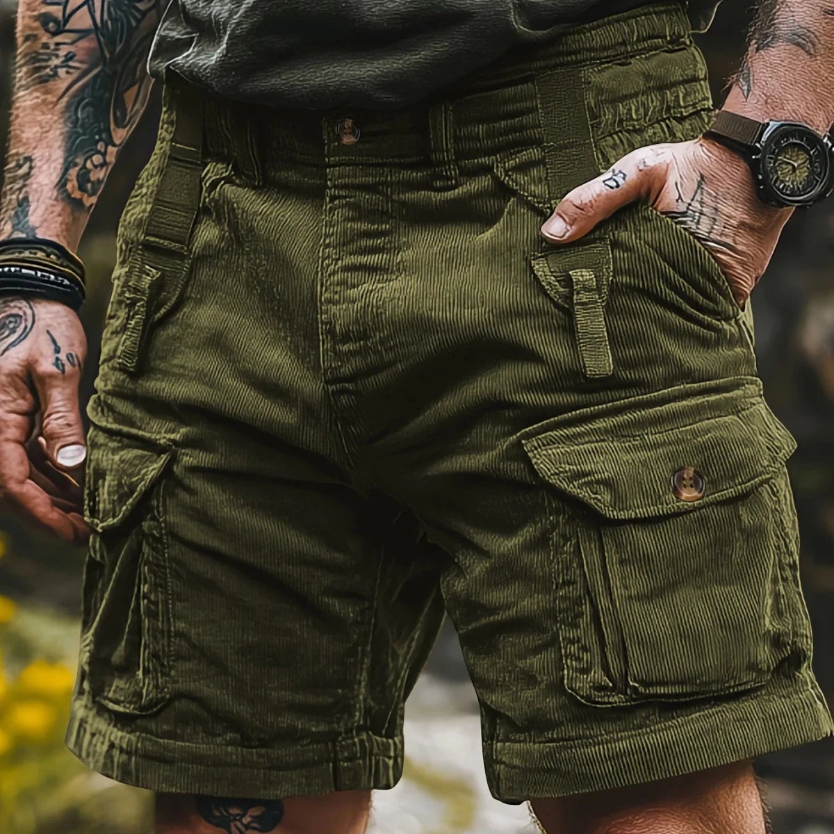 Atmungsaktive Cargo Shorts Herren - Trendige Kurze Hosen für den Sommer 3