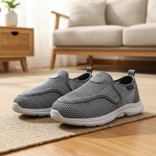 Atmungsaktive Diabetiker Schuhe für Herren und Damen - Einstellbare Breite für geschwollene Füße 5