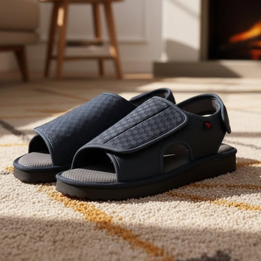 Atmungsaktive Diabetikerschuhe Herren & Damen - Rutschfest, Leicht, Verstellbarer Klettverschluss 0