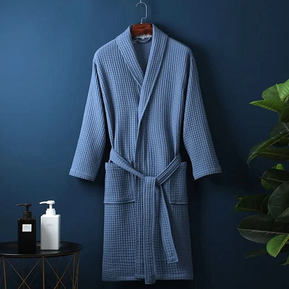 AIRWEAVE Robe – Unisex Bathrobe with Waffle Texture
