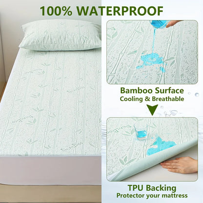 Atmungsaktives Spannbettlaken 180x200 aus Bambusfaser - Kühlend und Allergikerfreundlich 4
