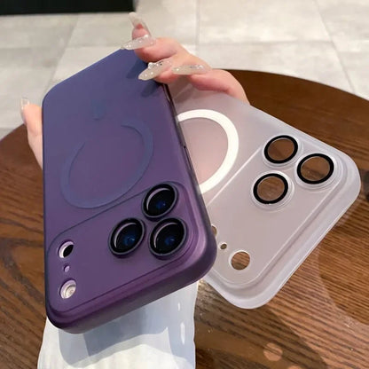 AuraClear – Ultradünne, matte, klare MagSafe-Hülle für iPhone 11-17 2