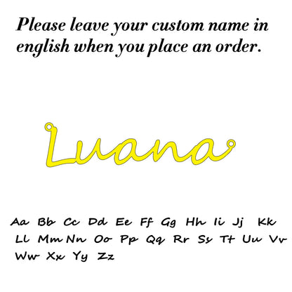 DUONARA – Elegant stainless steel name ring with engraving