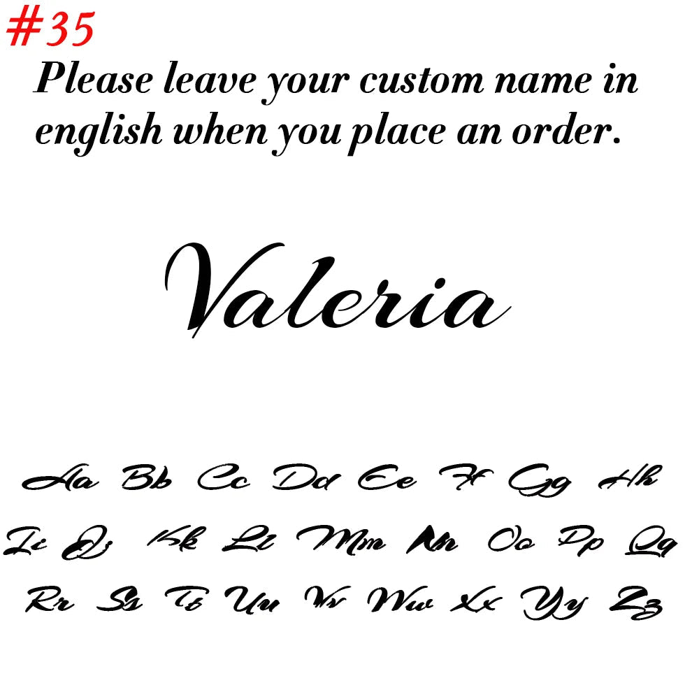 DUONARA – Elegant stainless steel name ring with engraving