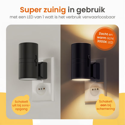 AURORA Night Light - Dimmable LED night light with day/night sensor for pleasant room lighting