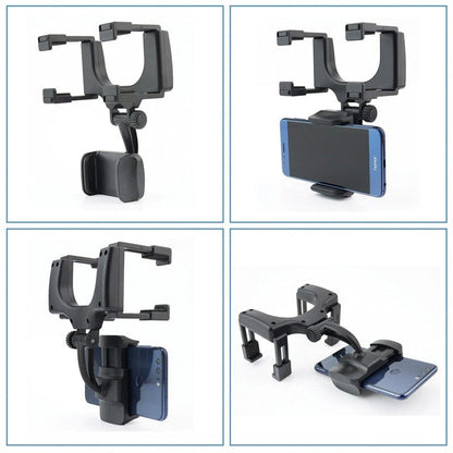 ROADVIEW - Rear-view mirror mobile phone holder for safe driving