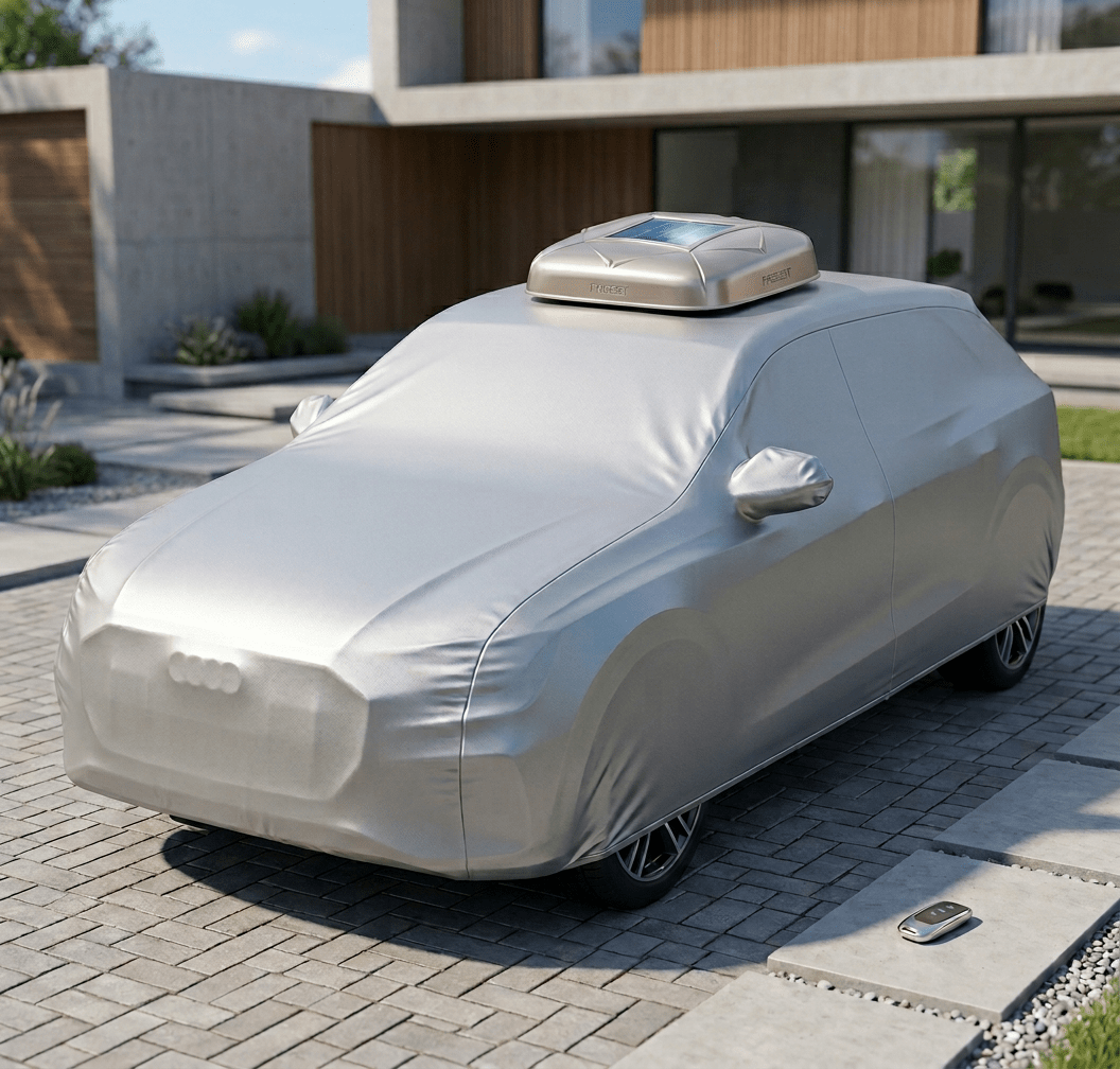 Automatische Faltbare Autoabdeckung mit UV-Schutz - Universelle Passform für effektiven Schutz 0