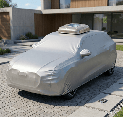 Automatische Faltbare Autoabdeckung mit UV-Schutz - Universelle Passform für effektiven Schutz 0