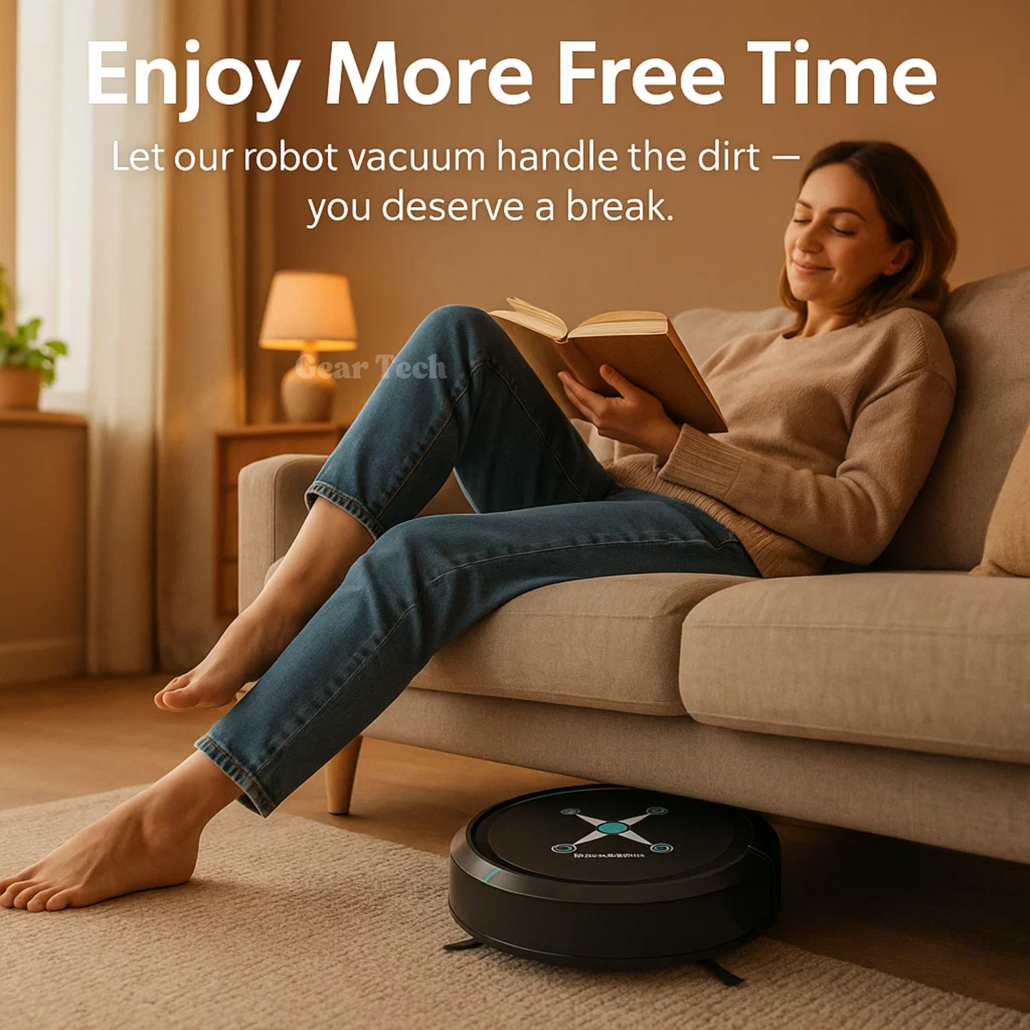 CLEANBOT - Aspirateur robot automatique avec navigation intelligente & fonction balayage