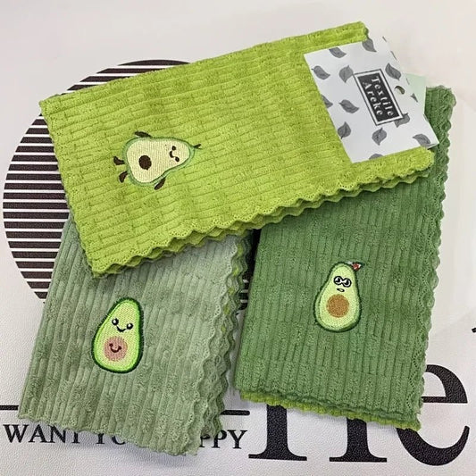 Avocado-Geschirrtücher 4er-Set - Saugfähige Küchentücher für die tägliche Reinigung 0