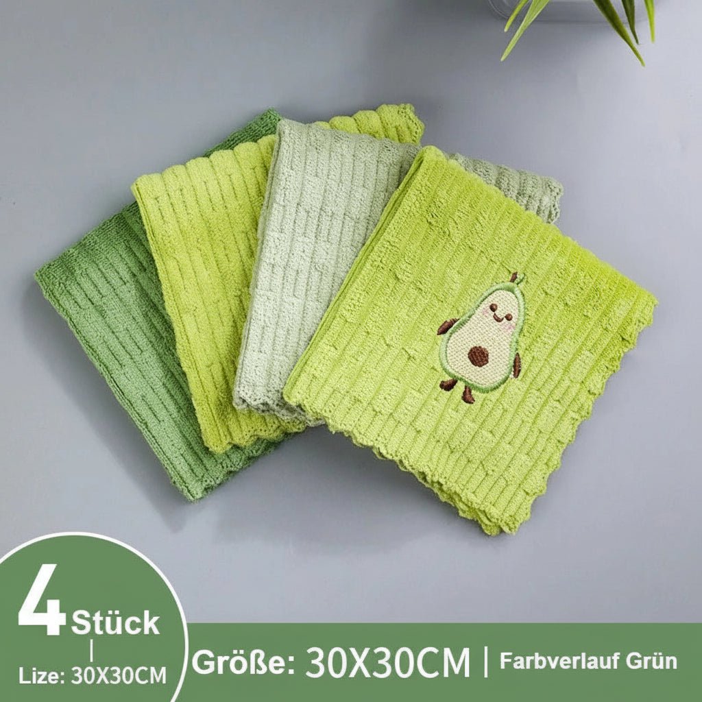 Avocado-Geschirrtücher 4er-Set - Saugfähige Küchentücher für die tägliche Reinigung 3