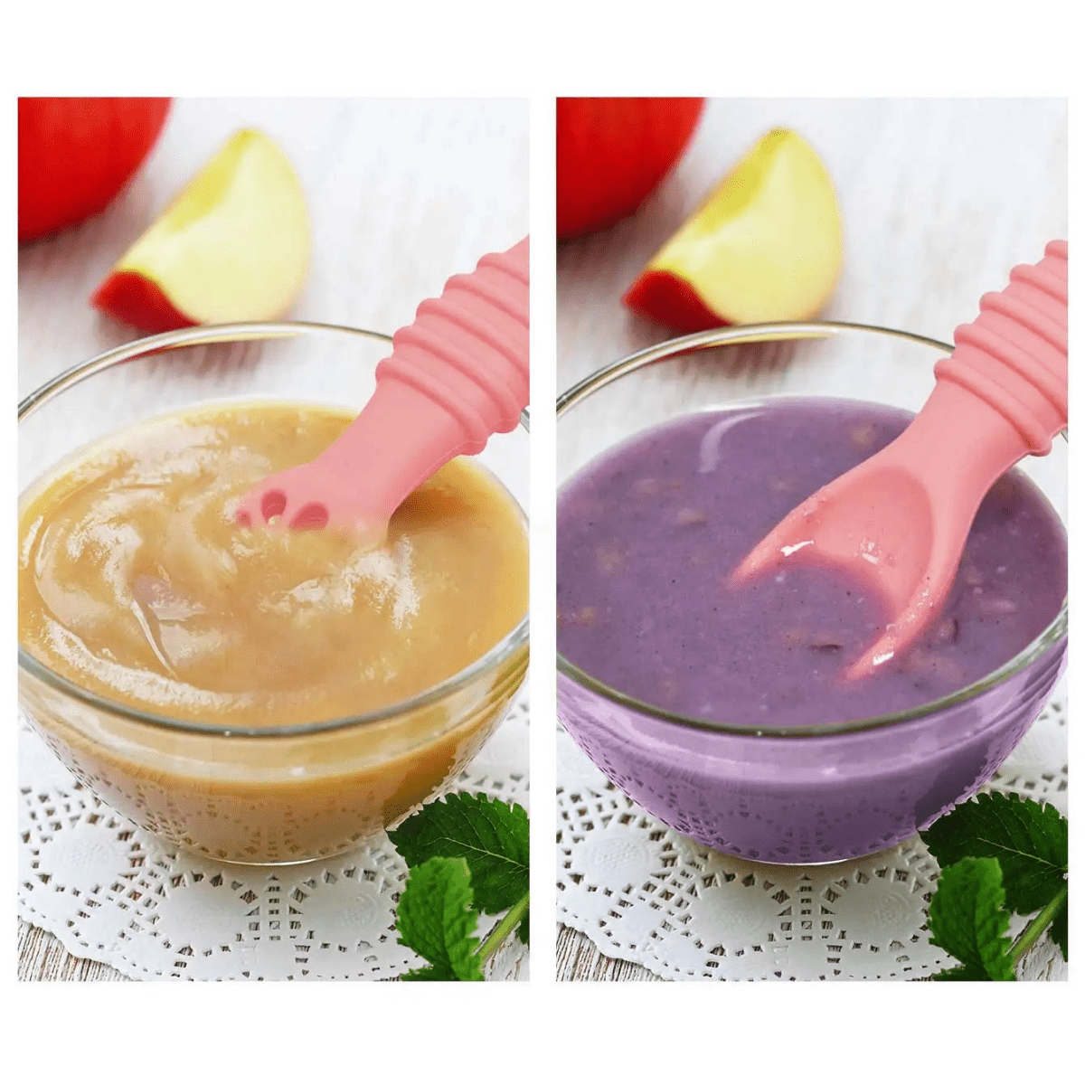 BABYBITE – Weiches Silikon-Babylöffel-Set für Kleinkinder 6