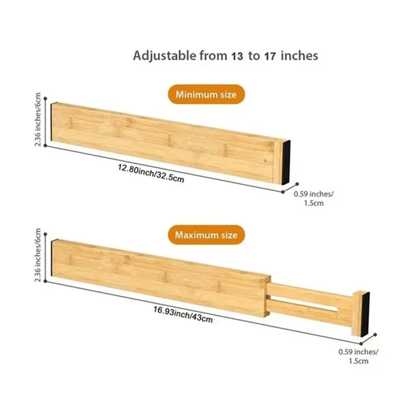 BAMBOOSTA – Ausziehbare Schubladeneinsätze aus Bambus für individuelle Organisation 7