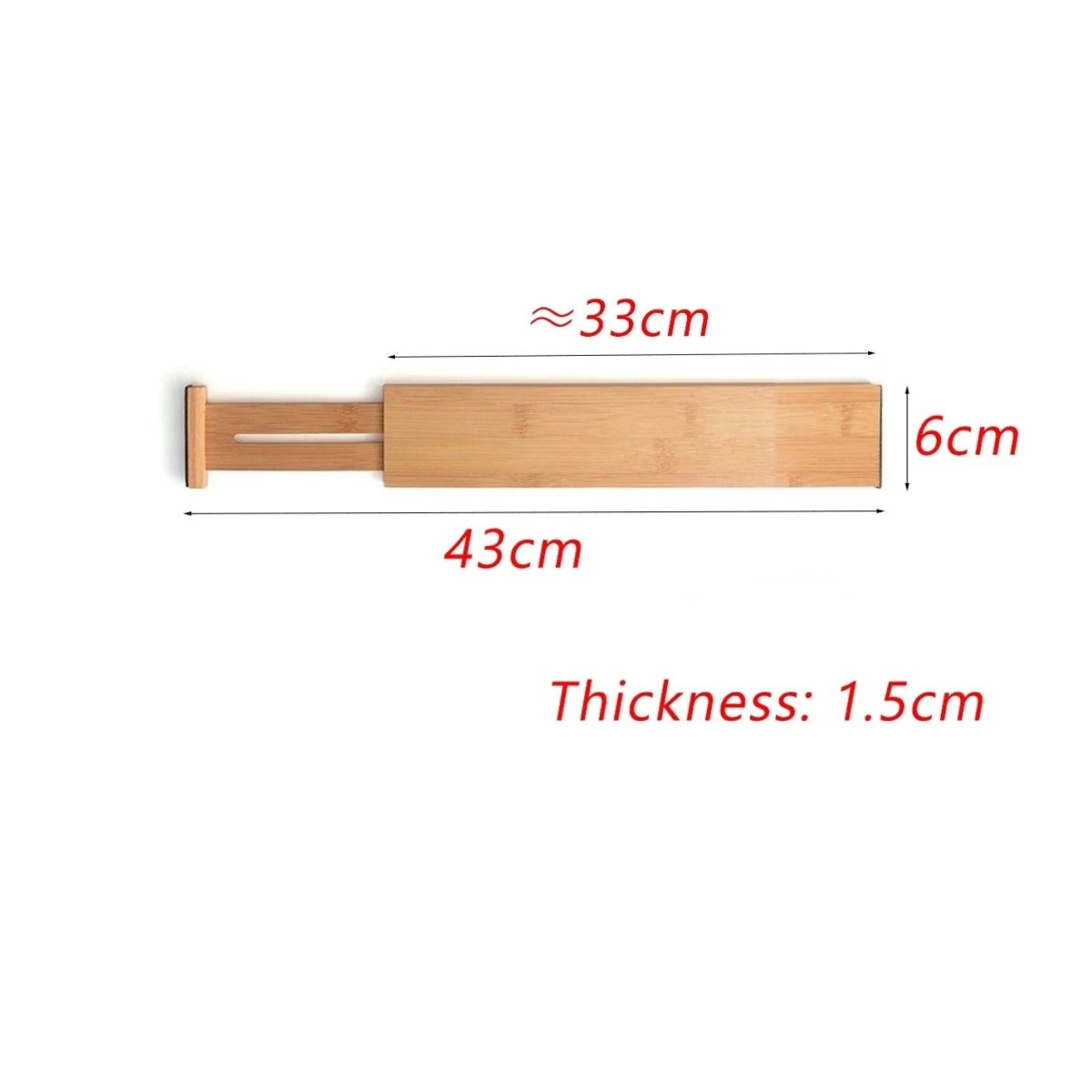 BAMDIV – Ausziehbarer Bambus-Schubladenorganizer für ordentliche Aufbewahrung 6