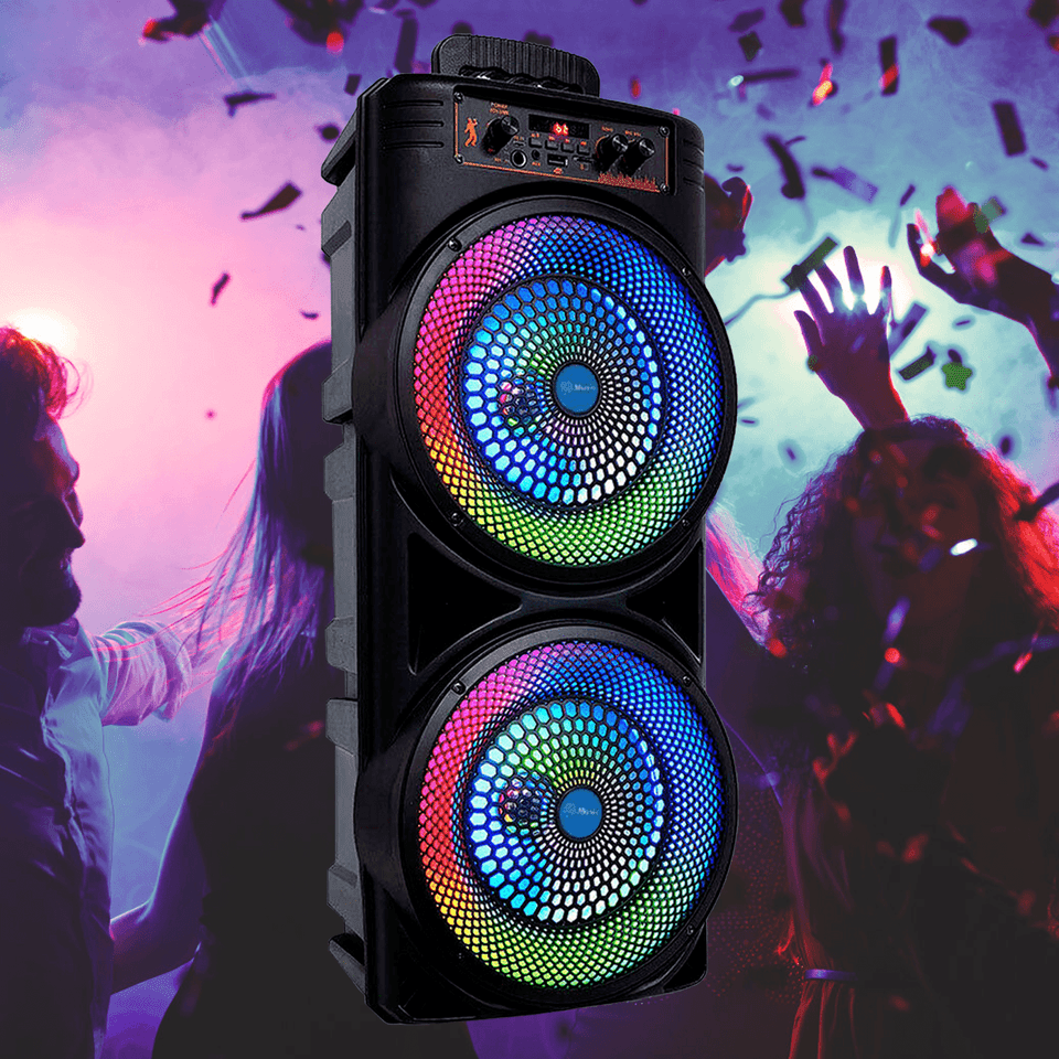 BASSBLAST – Tragbarer 6000-Watt-Bluetooth-Lautsprecher mit Subwoofer und Mikrofon für Partys 2