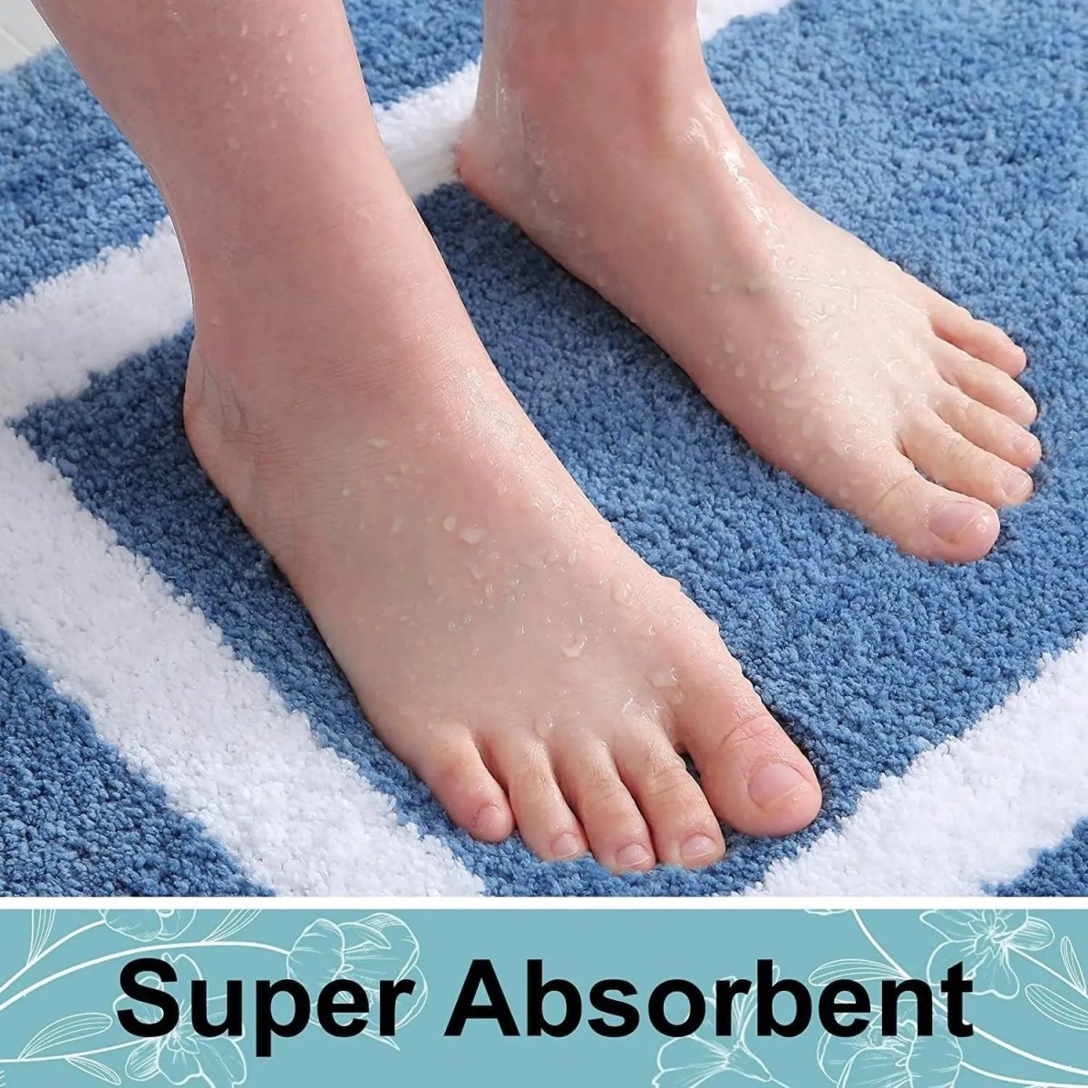 BATHCLOUD – Weiche, rutschfeste Mikrofaser-Badematte für Bad und Wohnzimmer 5