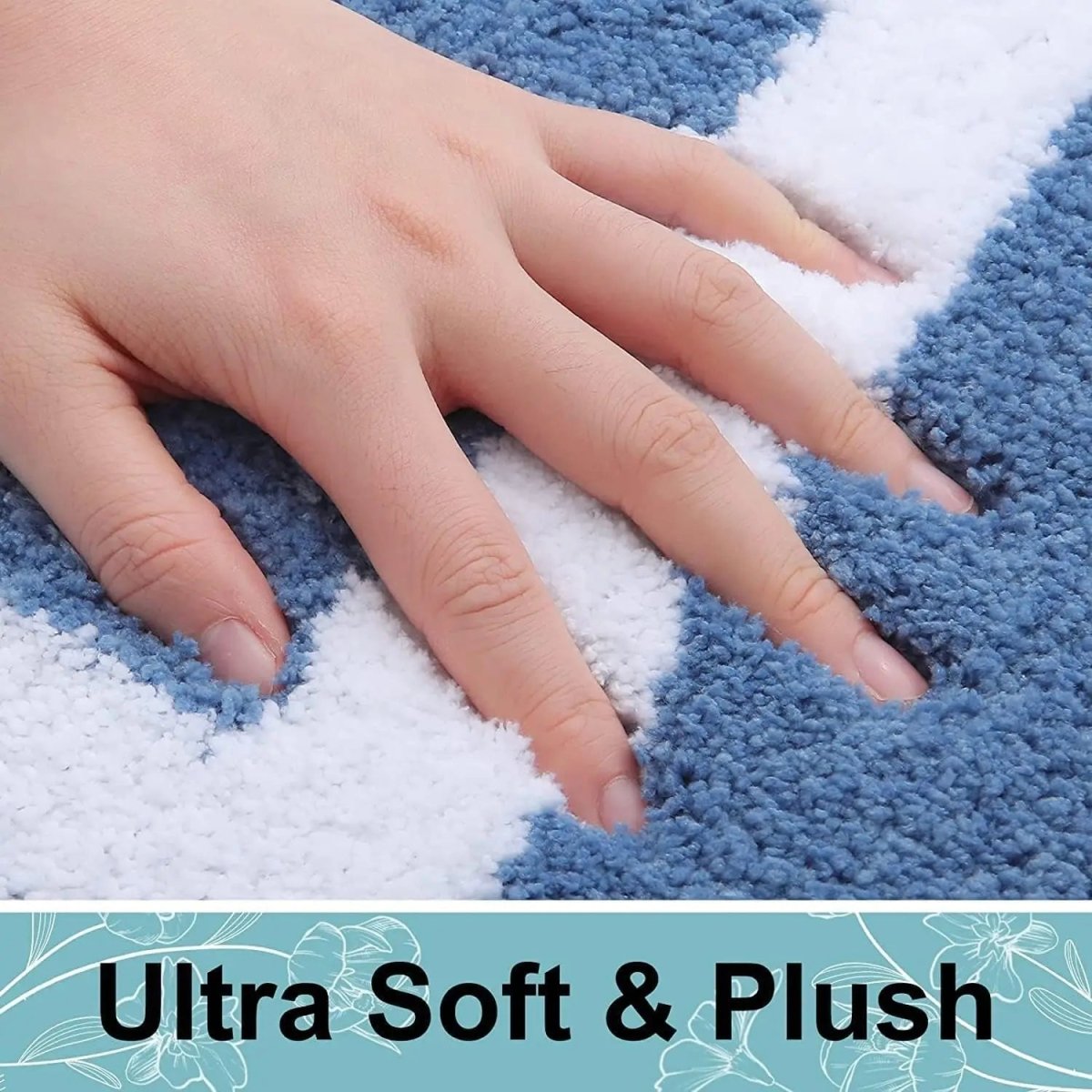 BATHCLOUD – Weiche, rutschfeste Mikrofaser-Badematte für Bad und Wohnzimmer 6